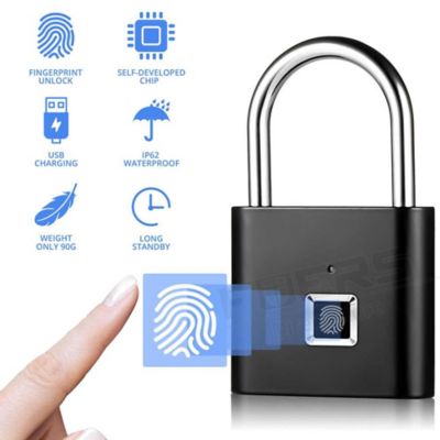 Candado De Seguridad  Lector De Huella